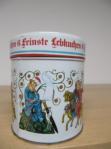 Alte lebkuchen blechdose - alte,