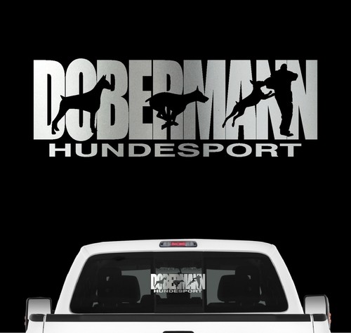 Dobermann hundesport auto - dobermann,