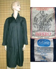 BLAUER REGENMANTEL - RAINCOAT - NYLON - VINTAGE - LILION - IMPERO - GR. 40