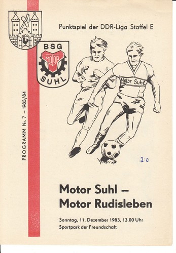 Ddr liga bsg - 83/84, motor