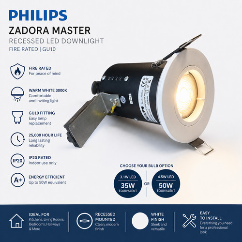 Philips gu10 einbaustrahler - philips,