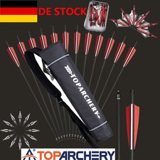 12X 20" Bogenschießen Carbon Pfeil Bolzen Jagd Bolzen & Breitköpfe Für Jagd Ziel