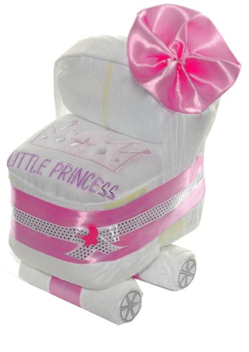 Windeltorte windelwagen rosa - windeltorte, +