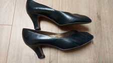 PETER KAISER Schuhe Gr. 40 Damen schwarze Pumps Absatz elegant Peeptoe Germany