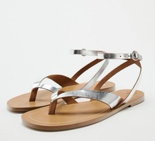 ZARA LEDERSANDALEN PANTOLETTE