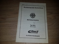ABE Gutachten EIBACH BMW E36 Fahrwerksfedern 2021 KBA 90426 Federn Fahrwerk