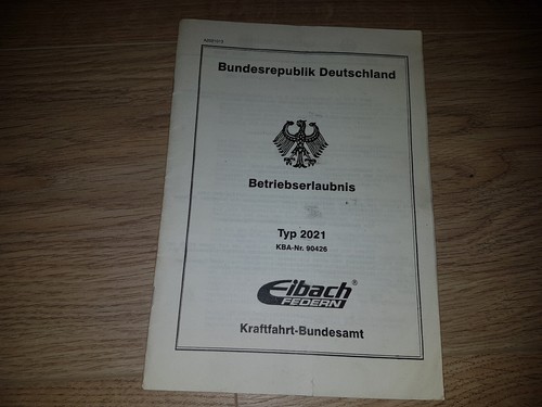 Abe gutachten eibach - abe, e36