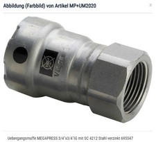 4 X NEU Stahl verzinkt Viega