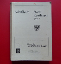 Adressbuch stadt reutlingen - adressbuch,