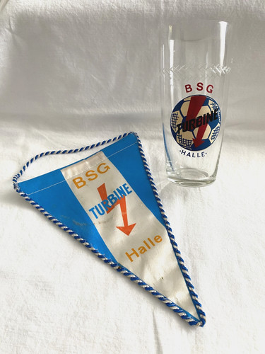 Ddr bierglas und wimpel - ddr, bsg