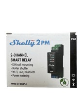 Shelly Pro 2PM | WLAN & LAN 2-Kanal-Smart-Relais-Schalter mit Strommessung - 25A