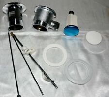 Metall Exzenter 1 ¼ Ablauf Überlauf Garnitur Waschtisch Waschbecken Silver Chrom