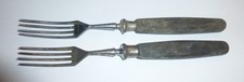 2 Teile Gabel altes Besteck