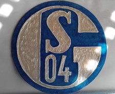 Fensterbild Window Color - Schalke 04 / blau- weiß / d= 19cm 