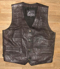 - TSCHUL - Herren- LEDERWESTE