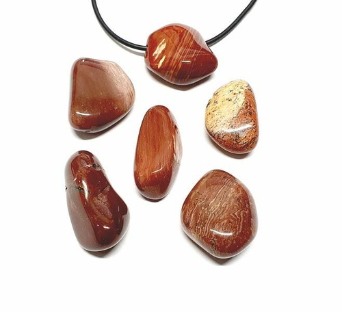 Roter opal trommelstein - opal,