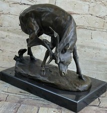 Elch Hirsch Reh Hörner Bronze