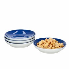4er Set Doppio Schalen flach Ø 10cm Indigo-Blau Snack-Schüssel Bowl Ritzenhoff