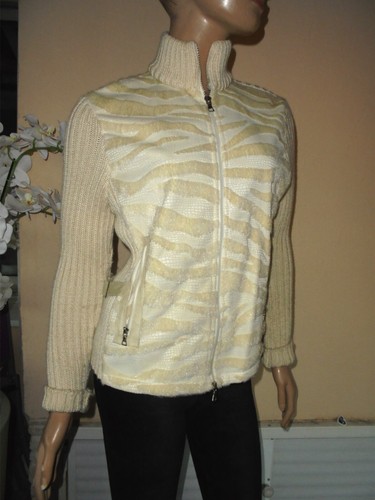 Jacke weste cardigan creme - weste,