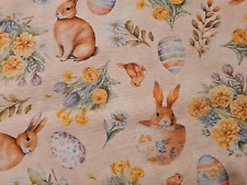Deko Stoff mit Osterhasen auf