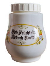 Vintage Rüdesheimer Früchtetopf Asbach Uralt Sammler Glasdose 60er Jahre