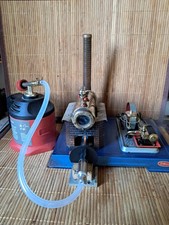 Wilesco Dampfmaschine D8, Gebraucht mit Gasbrenner