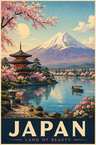 396 japan reise poster - 396.,