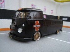 1:18 VW T1 Bus Bulli Pritsche mit 15 Zoll BBS Echt Alu Felgen Tuning Tiefer