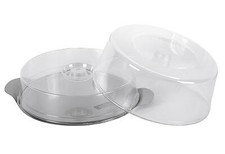 APS Edelstahl-Tortenplatte mit