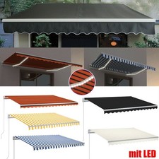 Markise Gelenkarmmarkise Sonnenschutz Handkurbel Balkon 3m/3,5m4m/4,5m/5m/6m