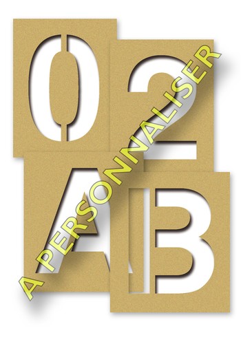 Pochoirs bristol buchstaben - pochoirs,