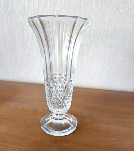 Glasvase pressglas transparent - glasvase,