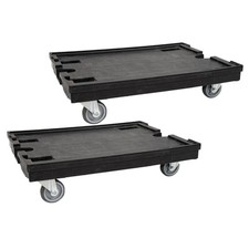 PROFI Schwerlast Transportroller 80x60 cm, schwarz, gebraucht, 2er Set