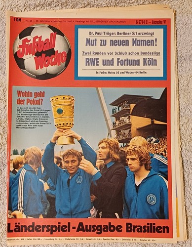 Fußball woche 1973 - fußball,