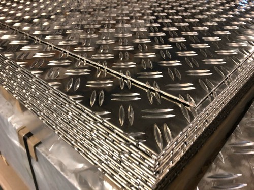 Stück aluminium riffelblech - 3,
