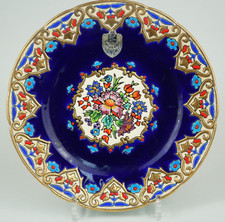 ANTIKER KERAMIK WANDTELLER VON