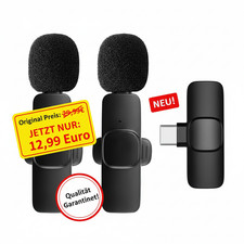 Kabelloses Mikrofon Handy for iPhone/Android Mini-Mikrofon Lavalier Microphone