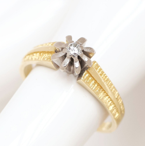 Brillantring karat 750 gold - 18,