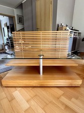 Hülsta TV Tisch Buche und Glasplatte, qualitativ sehr hochwertig
