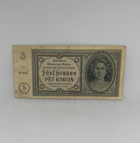 Banknote böhmen und - und, mähren