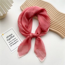 70 Cm Dünner Kleiner Quadratischer Schal Gebundener Knoten Kranschal Mi _?