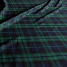 50cm blau grün Schotten Karo Tartan Kleiderstoff Deko-Stoff Meterware weich
