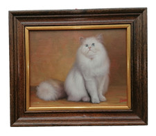 Ölgemälde Katze Tiermaler