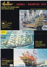 Heller Modellbau Vintage Katalog Prospekt 1975 Modellbausätze Kits m. DM-Preisen