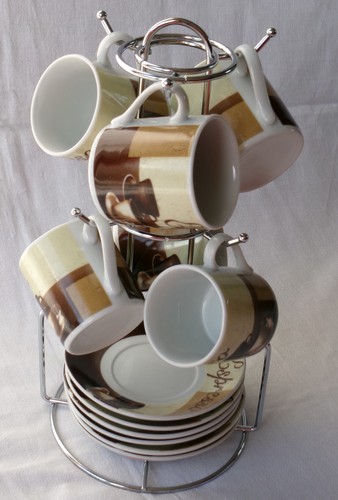 Teiliges espressotassen set - 13-teiliges, espressotassen-set