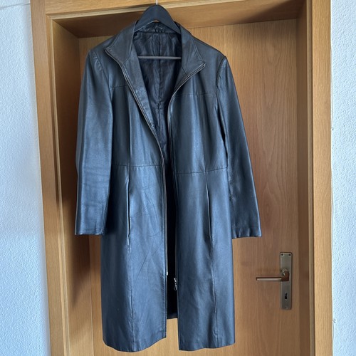Ledermantel damen schwarz - ledermantel,