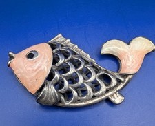 Vintage fisch brosche 925 - fisch,
