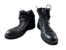 Zign Damen Schuhe Stiefel Gr. 40 schwarz Plateau Leder Boots Winter (21318)