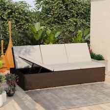 Doppelliege Poly Rattan