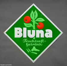 Kultiges ALTES Blechschild - Bluna Fruchtsaft-Getränk - wohl um 1955